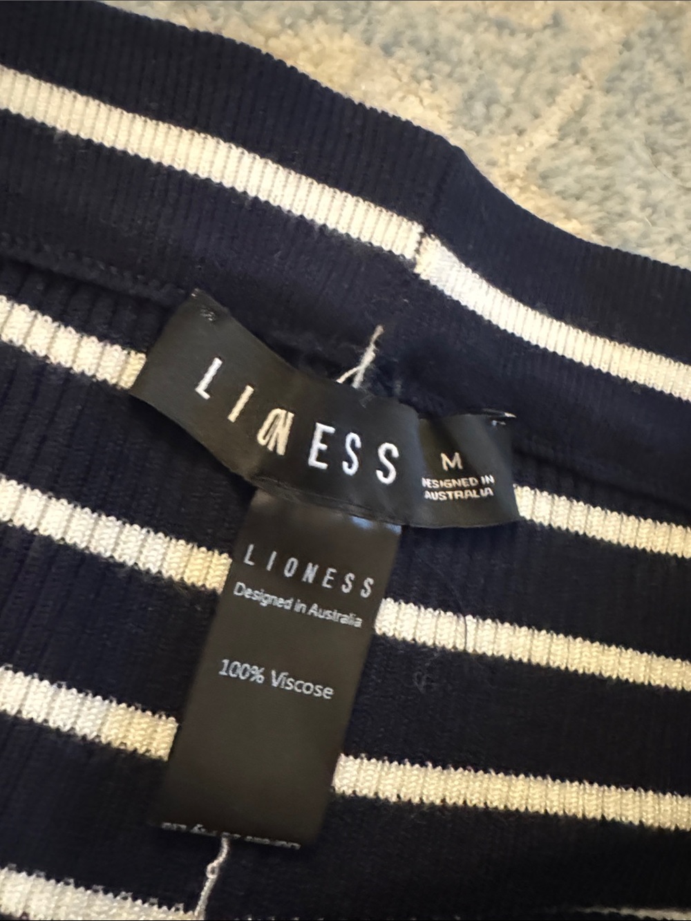 Lioness - Dollhouse Knit Short in Navy Stripe - Picture 3 of 4